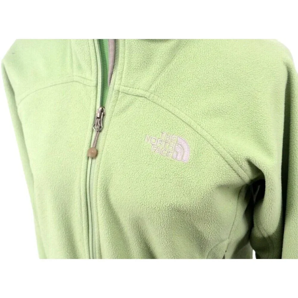 THE NORTH FACE Women's‎ Full Zip Windwall Soft Shell Jacket SIZE SMALL Green - Picture 3 of 7
